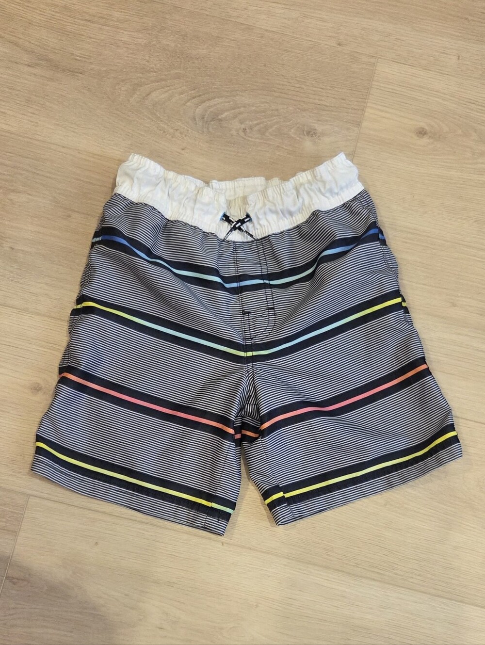 GEORGE | Lined Striped Swim Trunks